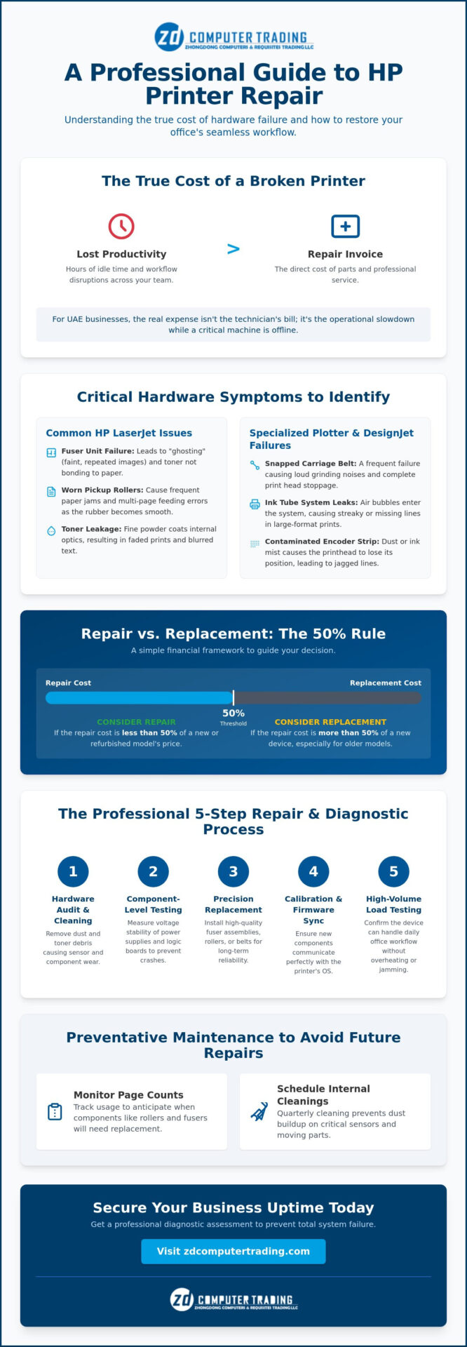 Professional HP Printer Repair Services in the UAE: 2026 Business Guide