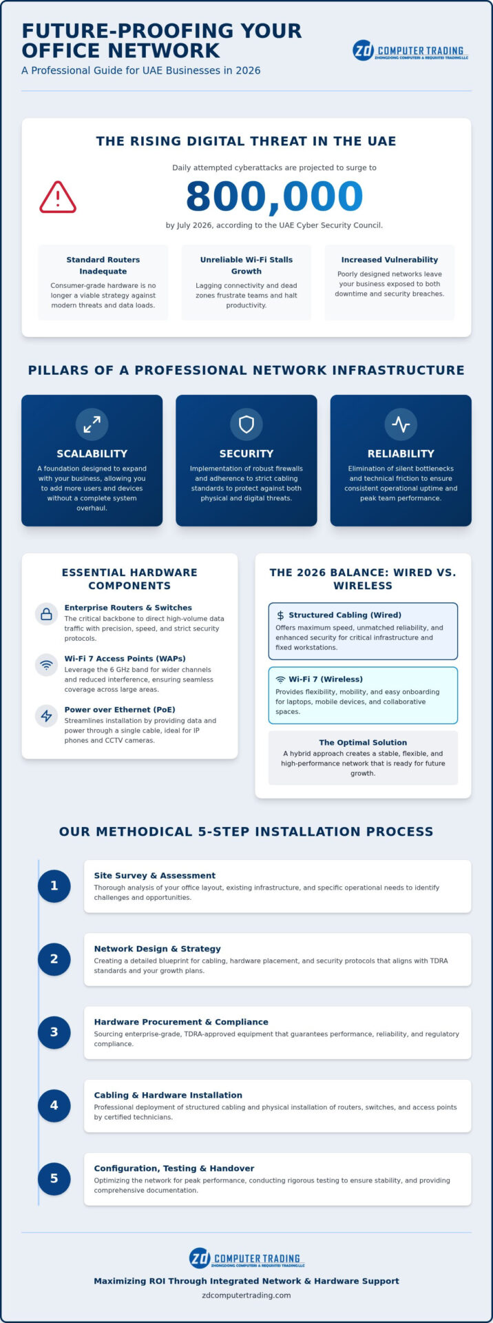 UAE Office Network Installation: 2026 Strategic Guide