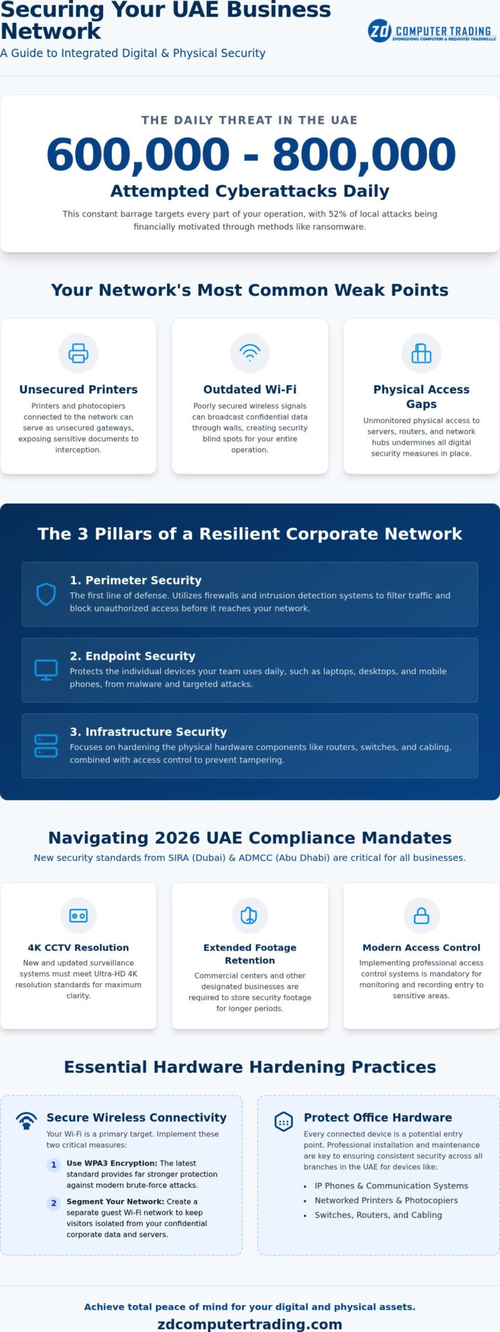 Business Network Security Dubai: Protecting UAE Corporate Infrastructure (2026)