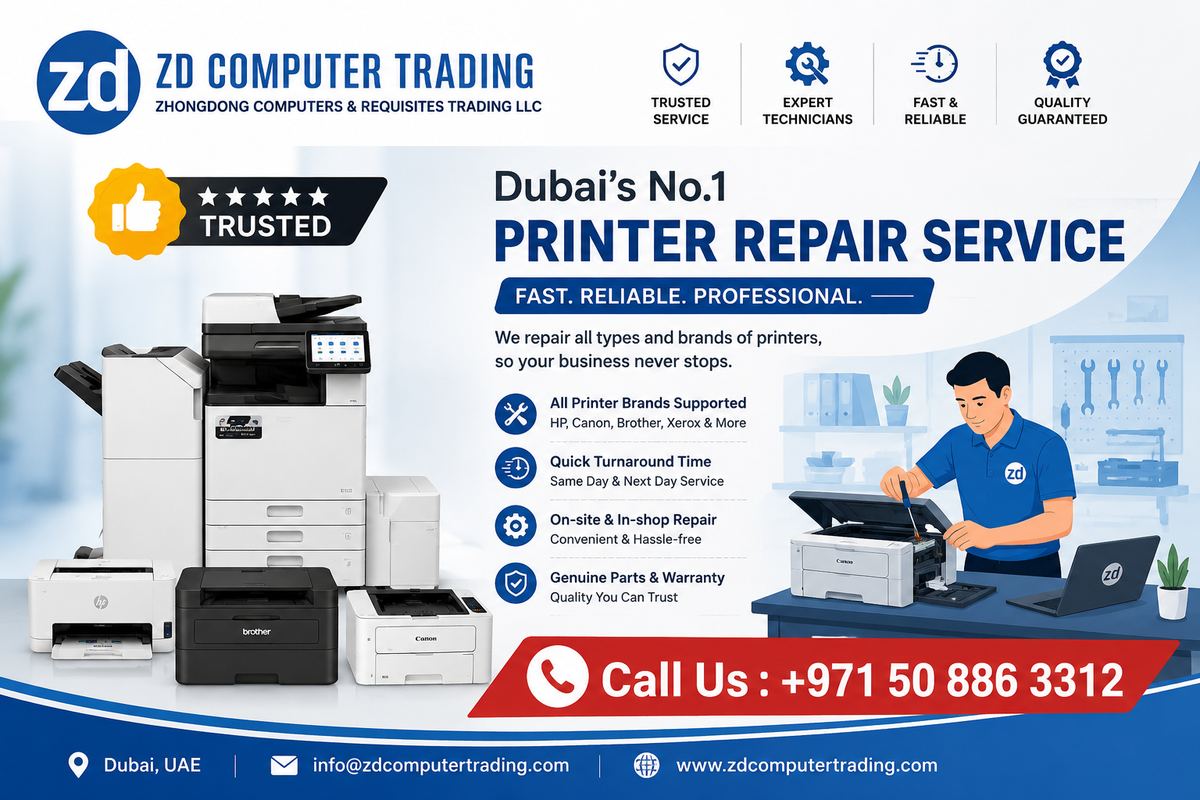 ZD Computer Trading Printer Repair Service in Dubai