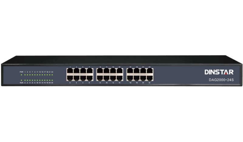 Dinstar DAG2000-24S(GE) 24  FXS Analog VoIP Gateway