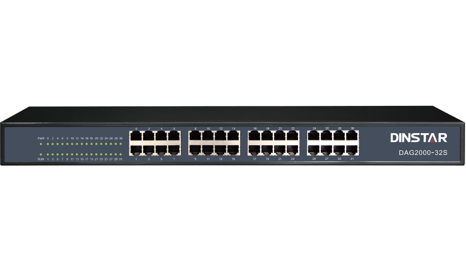 Dinstar DAG2000-32S(GE) 32 FXS Analog VoIP Gateway