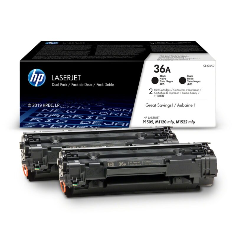 HP 36A 2-pack Original Toner Cartridge