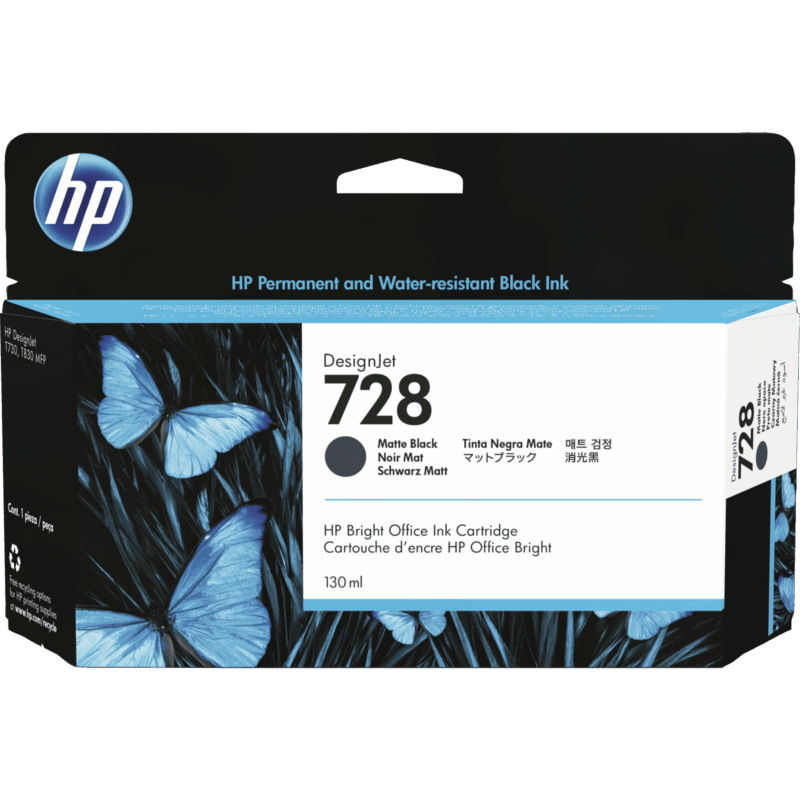 HP 728 (130ml) DesignJet Original Ink Cartridge