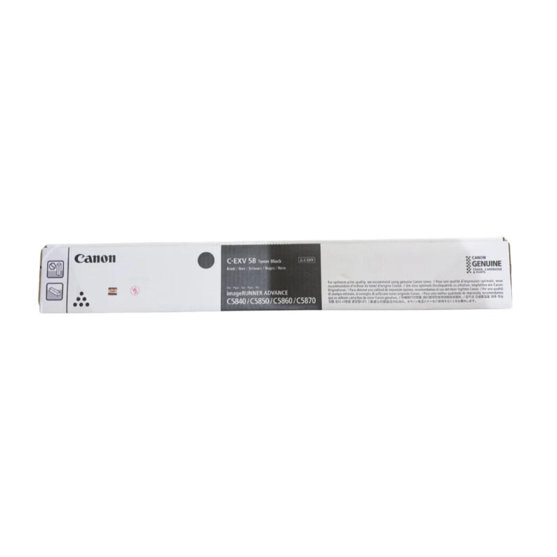 Canon C-EXV 58 and C-EXV 58L Original Toner Cartridge