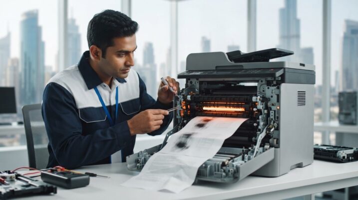 HP Printer Fuser Faults in Dubai & Sharjah: Smudging, Ghosting and Paper Wrinkles